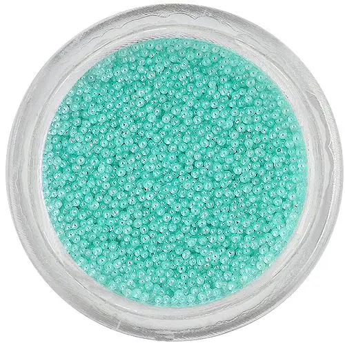Decorations for nails - 0,5mm pearls, pastel blue