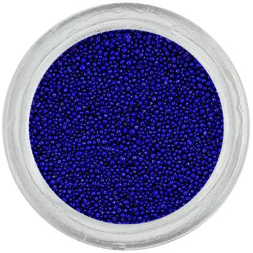 Dark blue pearls for nails, 0,5mm