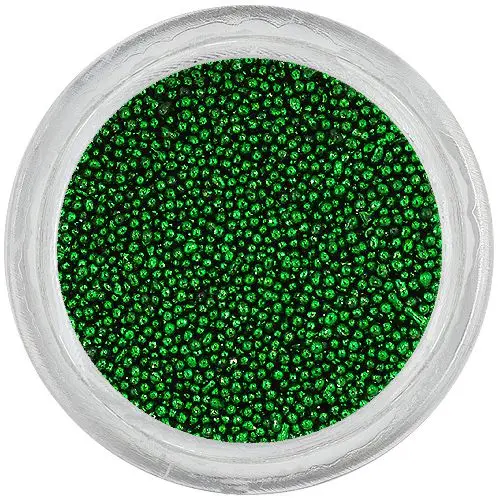 Nail art decorations - dark green pearls 0,5mm