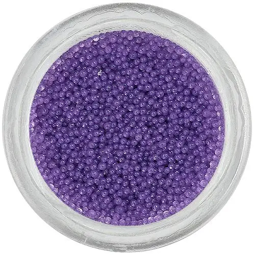Decorations for nails - 0,5mm pearls, light purple