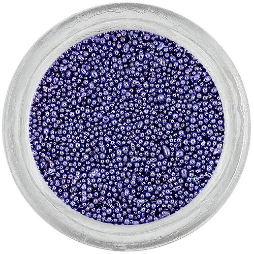 Decorations for nails - 0,5mm pearls, purple