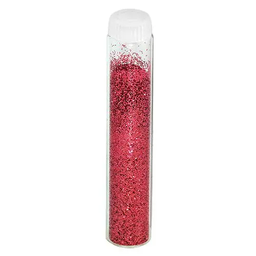 Metallic dark pink dust powder with glitters