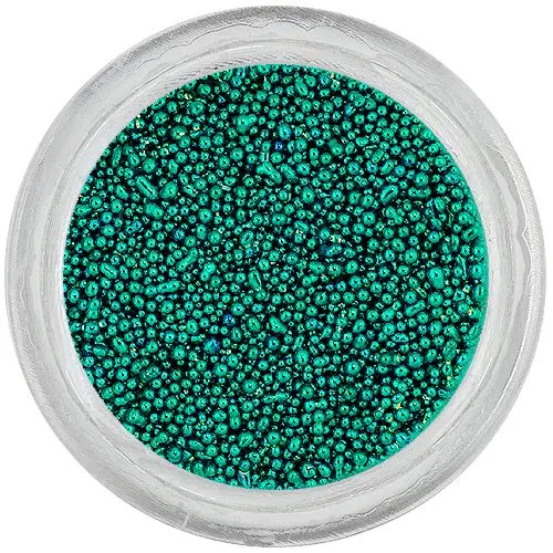 Pearls for nails 0,5mm - blue-green