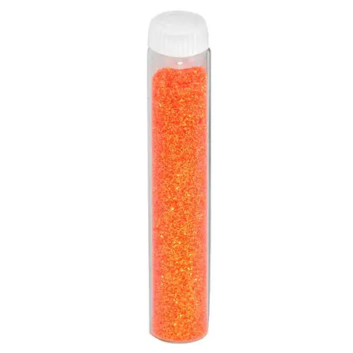 Glitter nail art powder - neon orange