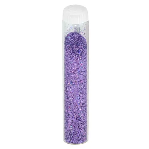Purple nail art dust powder with glitters, hologram