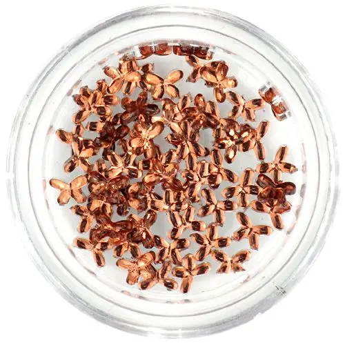 Brown rhinestones for nails - ribbons
