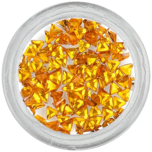 Yellow rhinestones, triangle