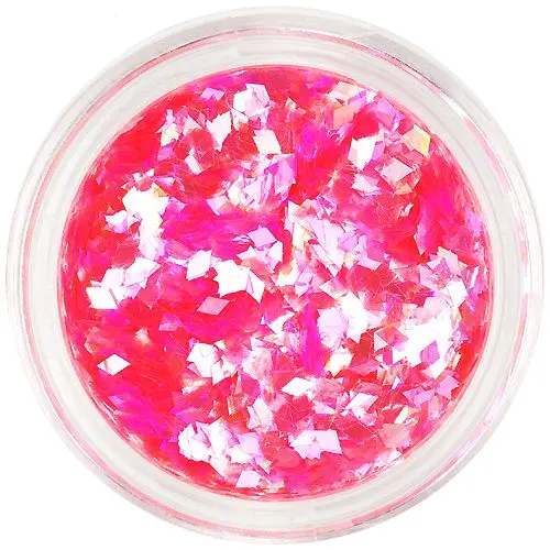 Neon pink diamond confetti