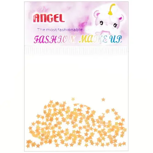 Nail art stars - yellow