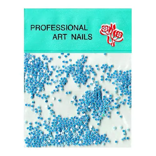 Circle glitter for nail art – light blue