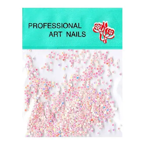 Nail decorations - circle glitter, yellow