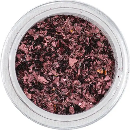 Small glitter flakes – chocolate-pink