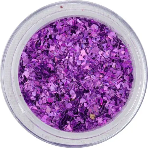 Glitter flakes small – purple, hologram