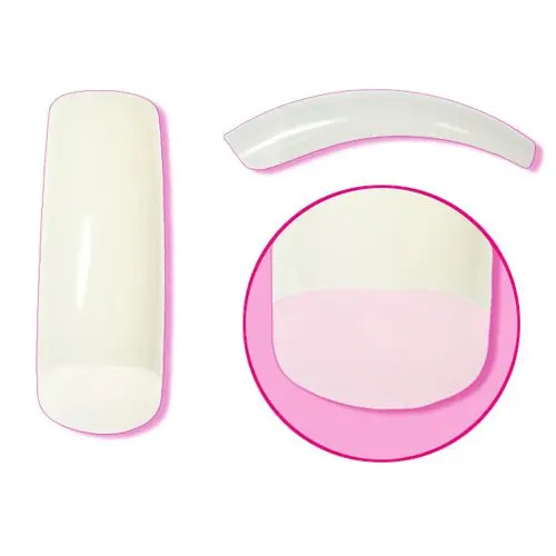 Royal Overlap Natural, n.1 - nail tips, 50pcs