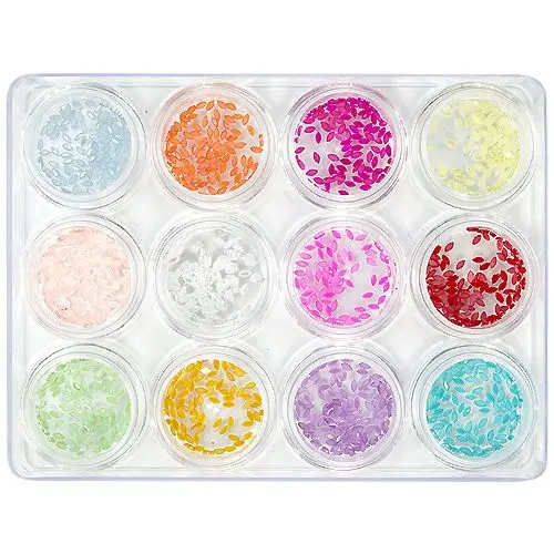 12pcs nail art kit - Oval, 5g