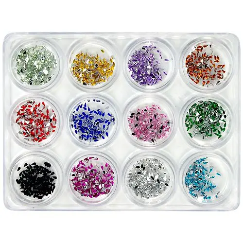 Nail art set - teardrops, 12pcs