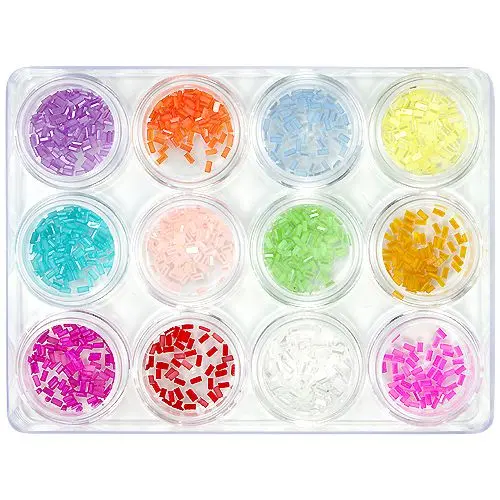 Rectangles - nail art kit, 12pcs