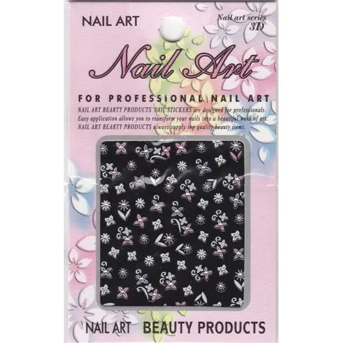 3D stickers, flowers - mix