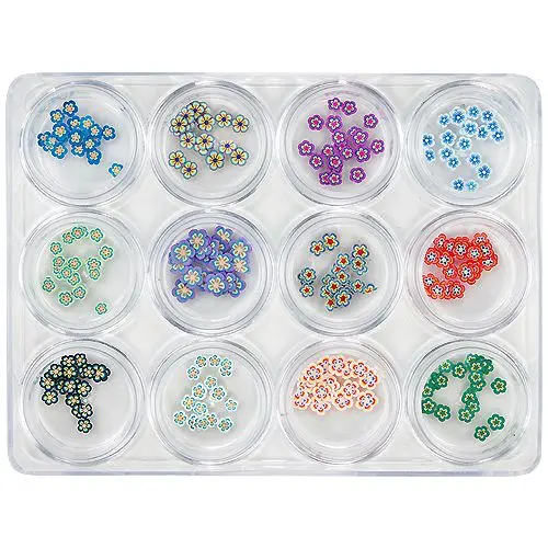 Set of 12pcs nail decorations - Fimo Nail Art, 5g