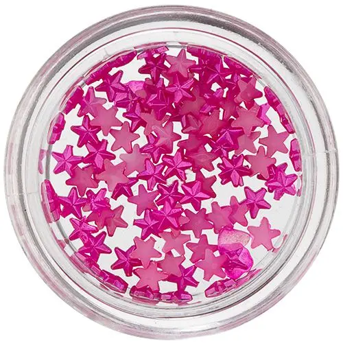 Pearl Stars for Nails - Cyclamen