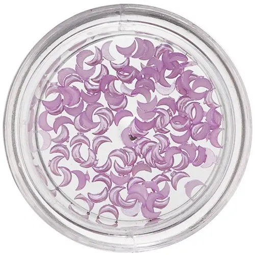 Purple Half-Moons for Nail Decoration, Pearlescent