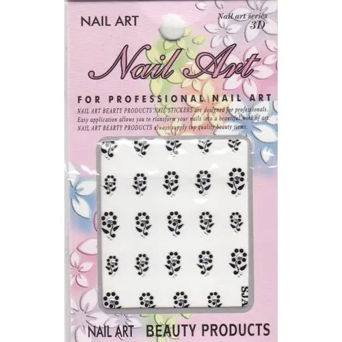 Self-adhesive sticker with rhinestones - 3D flower