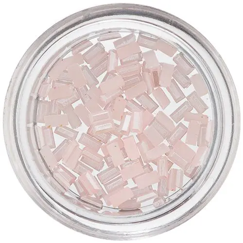 Pearl Decorations in Rectangular Shape - Soft Pink