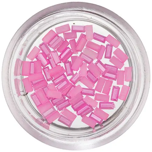 Pearl Rectangles for Nails - Pink