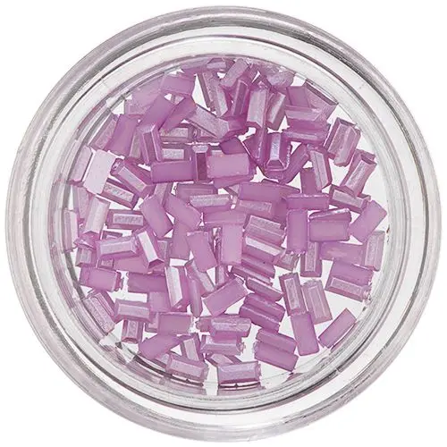 Purple Rectangles for Nail Decoration, Pearl