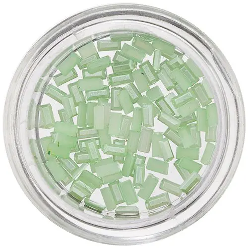 Pearl Rectangles for Nails - Light Green