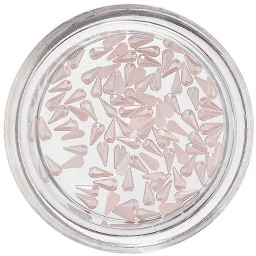 Pearlescent Decoraitons in Shape of Tear Drop - Soft Pink