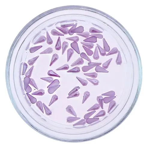 Pearlescent Tear Drops for Nails - Purple, Straight