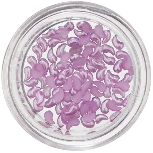 Curved Drops for Nail Decoration - Purple, Pearlescent