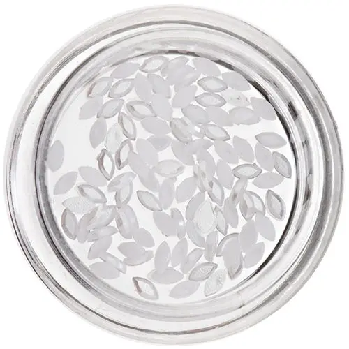 Pearl Ovals for Nails, White
