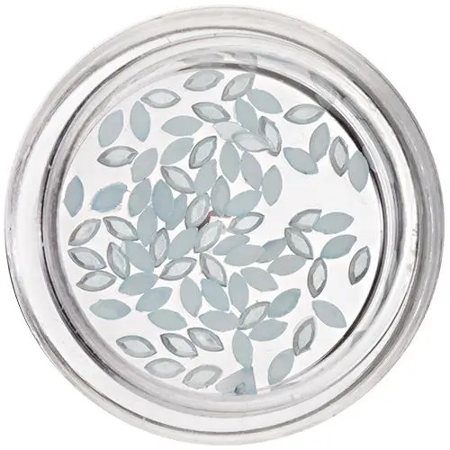 Light Blue Nail Art Decorations - Oval, Pearlescent