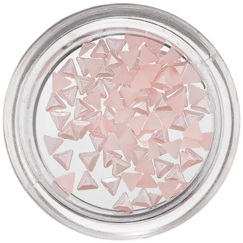 Pearlescent Nail Decorations - Soft Pink Triangles