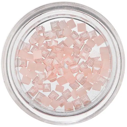 Pearlescent Nail Decorations - Soft Pink Squares