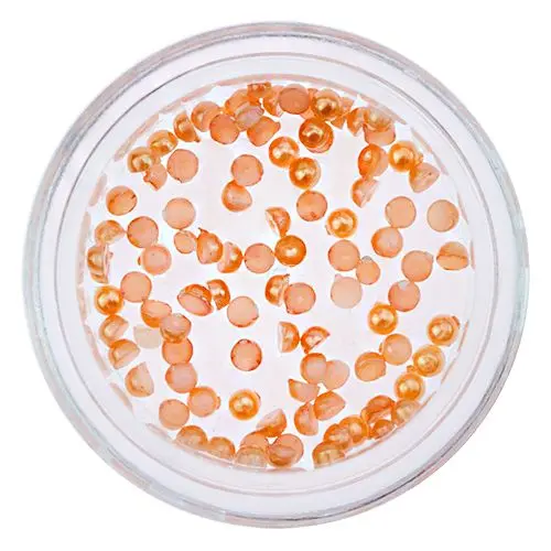 Nail Art Orange Decorations - Ball, Pearl