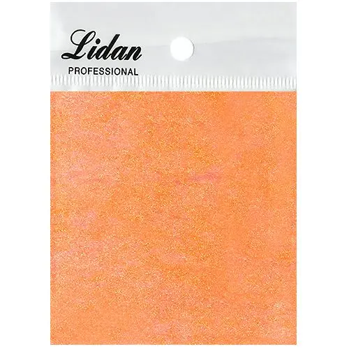 Colorful Decorative Paper for Nails - Neon Orange with Glitters