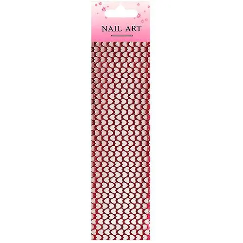 Decorative Nail Foil - Hearts, Red