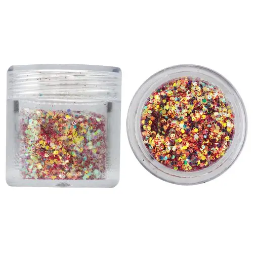 Hexagon in glitter dust powder, 1mm - wine red, 10g