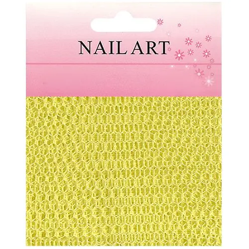 Decorative netting for nail art - yellow