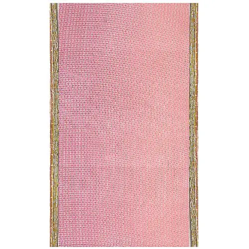 Decorative netting for nail art - red/gold