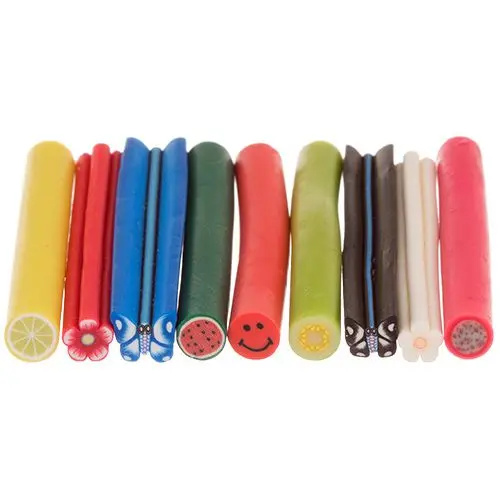Decorative Canes for Fimo Nail Art, 9pcs - Mix