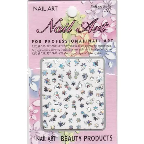 Sticker 3D, holographic - flower