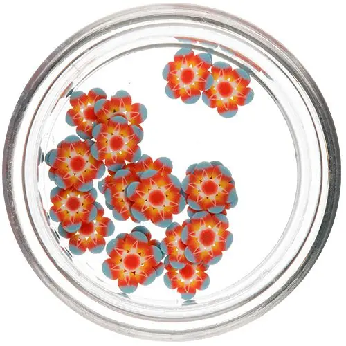 Sliced Flowers - Fimo Nail Art