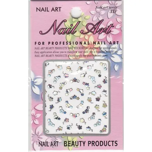 Flowers with hole - hologram 3D sticker