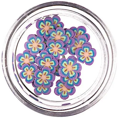 Sliced Flowers - Fimo Nail Art