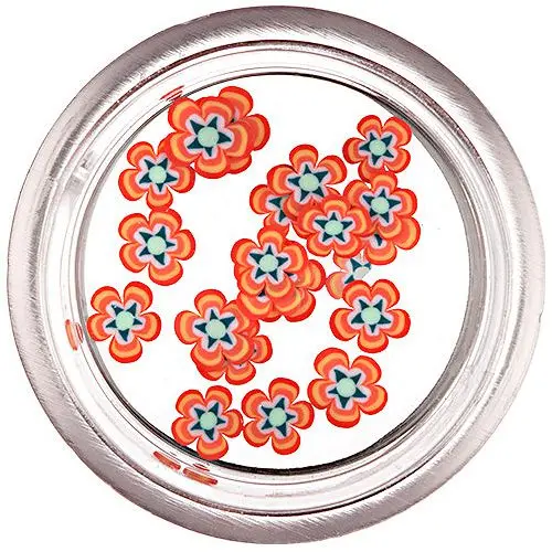 Sliced Flowers - Fimo Nail Art