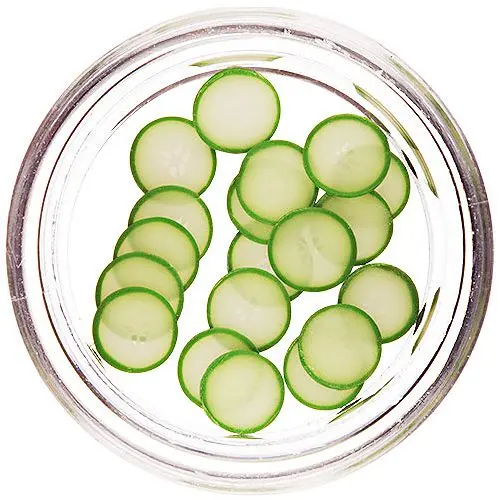 Fimo Nail Decorations - Sliced Zucchini